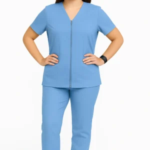 CONJUNTO ANTIFLUIDO AZUL CLARO CON CIERRE